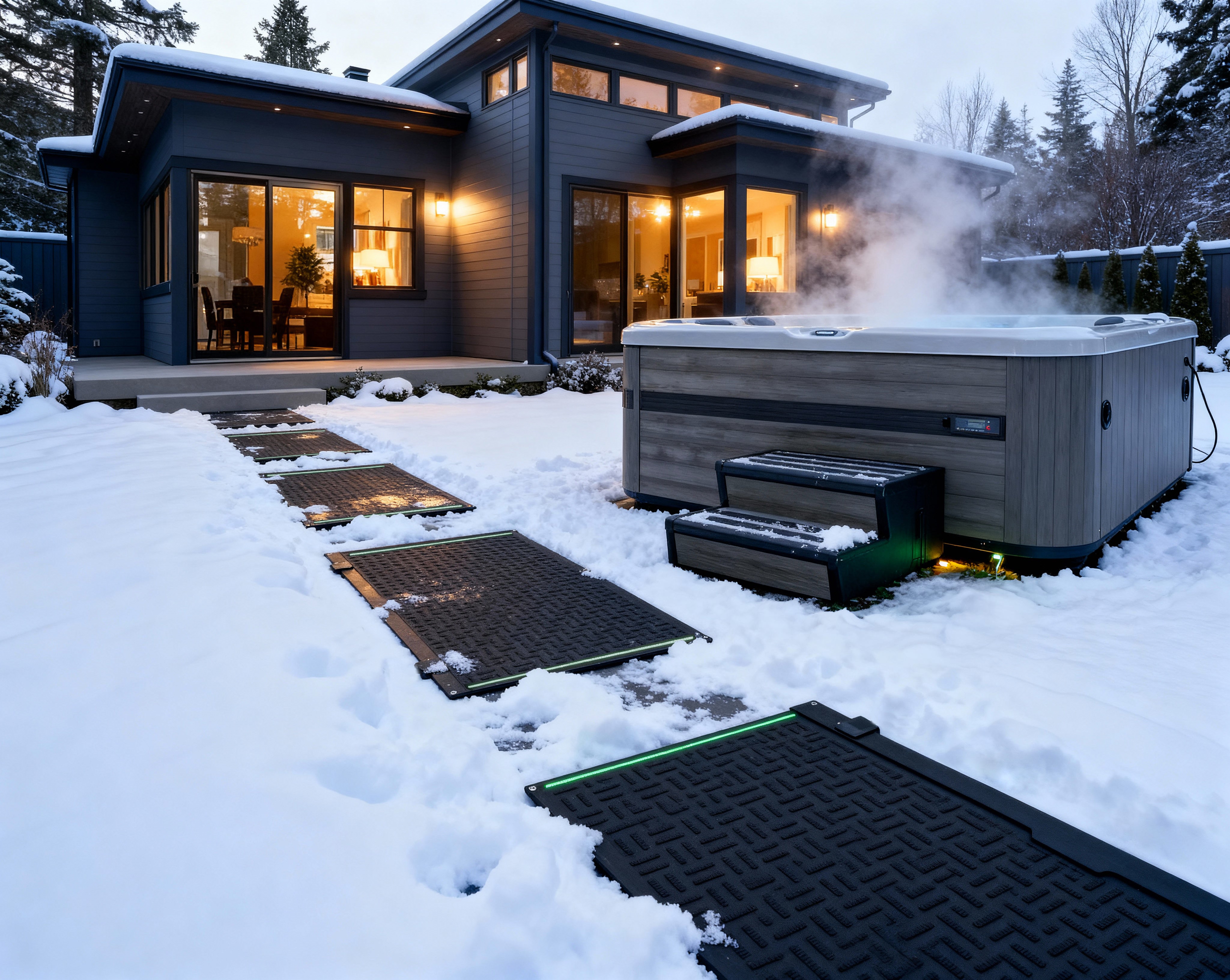 How Snow Melting Mats Work: The Technology Behind Heated Walkways