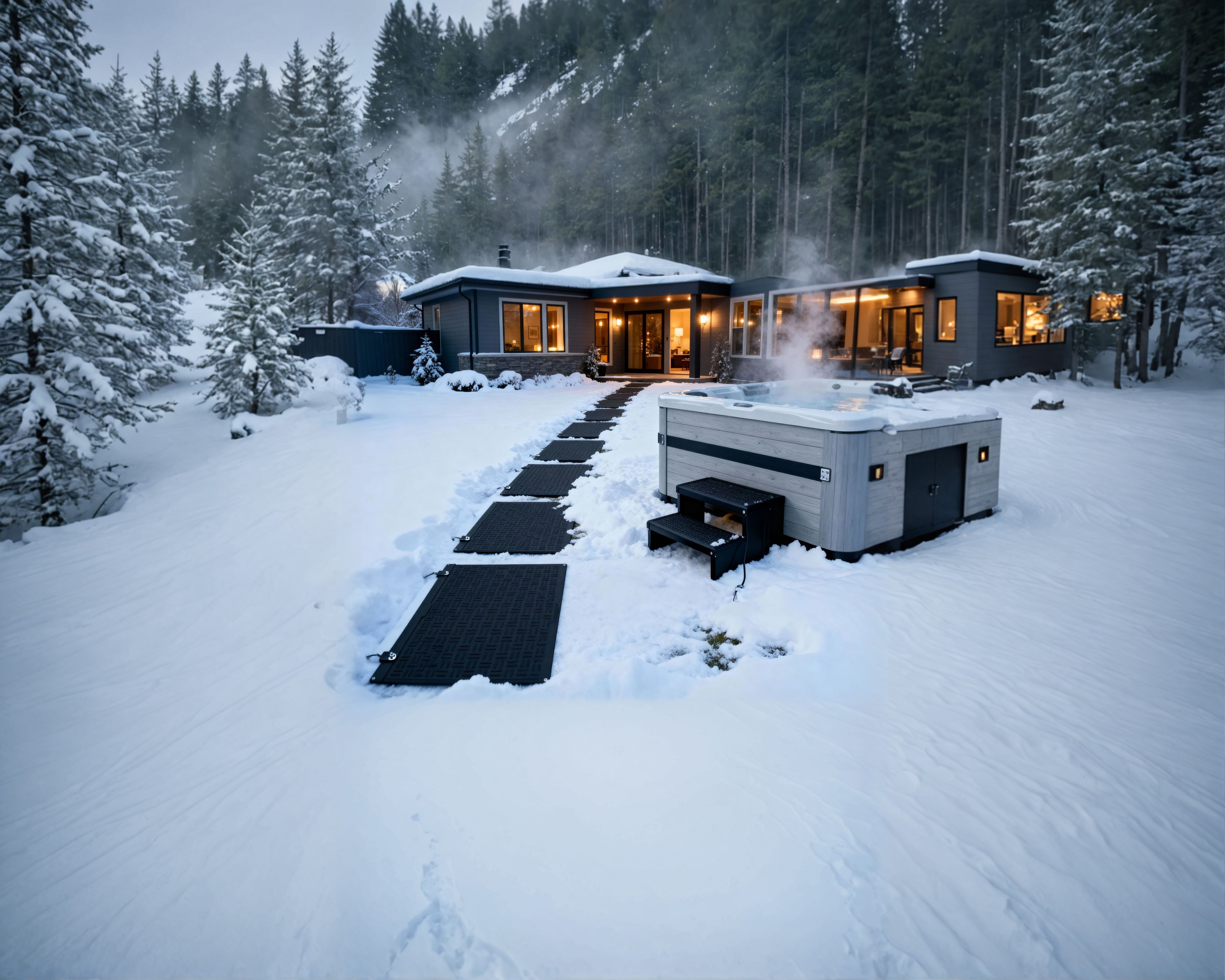Where Heated Snow Melting Mats Make the Biggest Impact Around Your Property
